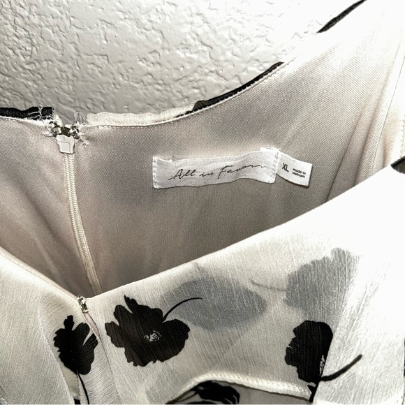 All in Favor Cream Ruched Ruffled Camisole Mini Dress - Picture 2 of 9